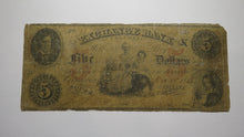 Load image into Gallery viewer, $5 1853 Columbia South Carolina SC Obsolete Currency Bank Note Bill! Exchange