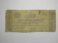 Load image into Gallery viewer, $.50 1838 Black Hole Pennsylvania PA Obsolete Currency Bank Note Lycoming County