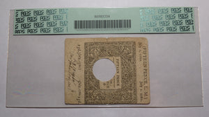 1780 1 Shilling 6 Pence Connecticut CT Colonial Currency Note Bill PCGS VF30