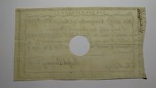 Load image into Gallery viewer, 1790 10 Shillings Connecticut Comptrollers Office Colonial Currency Note Pomeroy