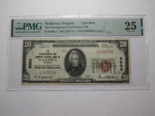 Load image into Gallery viewer, $20 1929 Wallowa Oregon OR National Currency Bank Note Bill Ch. #9002 VF25 PMG