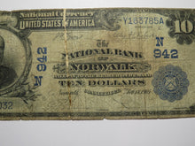 Load image into Gallery viewer, $10 1902 Norwalk Connecticut CT National Currency Bank Note Bill! Charter #942