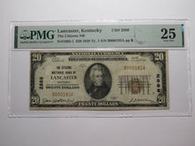 Load image into Gallery viewer, $20 1929 Lancaster Kentucky National Currency Bank Note Bill Ch. #2888 VF25 PMG