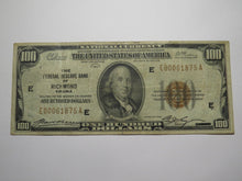 Load image into Gallery viewer, $100 1929 Richmond Virginia VA National Currency Federal Reserve Bank Note Bill
