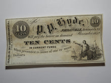 Load image into Gallery viewer, $.10 1852 Jordanville New York Obsolete Currency Bank Note Bill P.P. Hyde UNC+++