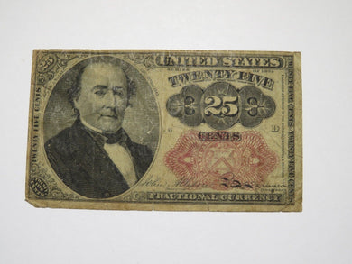 1874 $.25 Fifth Issue Fractional Currency Obsolete Bank Note Bill! 5th FINE