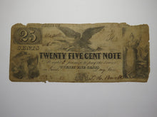 Load image into Gallery viewer, $.25 1860 Danby New York NY Obsolete Currency Bank Note Bill Clark &amp; Howell