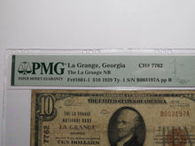 Load image into Gallery viewer, $10 1929 La Grange Georgia GA National Currency Bank Note Bill Ch. #7762 F15 PMG