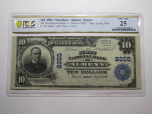 Load image into Gallery viewer, $10 1902 Almena Kansas KS National Currency Bank Note Bill Ch #8255 VF25 PCGS