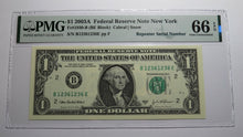 Load image into Gallery viewer, $1 2003 Repeater Serial Number Federal Reserve Currency Bank Note Bill PMG UNC66
