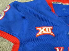 Load image into Gallery viewer, 2018-21 Kansas Jayhawks Game Used Worn NCAA ADIDAS Football Jersey Home Large!
