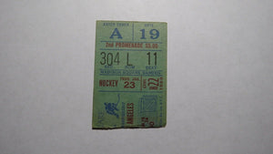 January 23, 1969 New York Rangers Vs. Los Angeles Kings Hockey Ticket Stub!