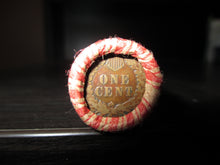 Load image into Gallery viewer, SEALED WHEAT INDIAN HEAD PENNY MIX SHOTGUN ROLL WITH INDIAN CENT END COIN LOT E8