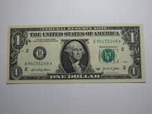 Load image into Gallery viewer, $1 2021 Radar Serial Number Federal Reserve Currency Bank Note Bill UNC 94155149