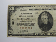 Load image into Gallery viewer, $20 1929 Northampton Massachusetts MA National Currency Bank Note Bill 1018 FINE