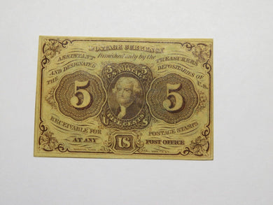 1863 $.05 First Issue Fractional Currency Obsolete Bank Note Bill! 1st Issue XF