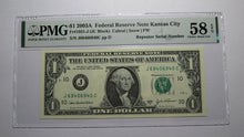 Load image into Gallery viewer, $1 2003 Repeater Serial Number Federal Reserve Currency Bank Note Bill PMG AU58
