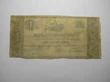 Load image into Gallery viewer, $1 1838 Black Hole Pennsylvania PA Obsolete Currency Bank Note Lycoming County
