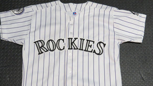 1993 Jerald Clark Colorado Rockies Inaugural Year Game Used Worn Baseball Jersey