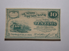 Load image into Gallery viewer, $.10 1862 Cuyahoga Falls Ohio OH Obsolete Currency Bank Note Bill Summit County