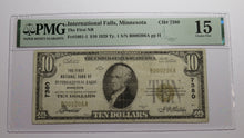 Load image into Gallery viewer, $10 1929 International Falls Minnesota National Currency Bank Note Bill Ch #7380