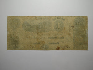 $1 1845 Portland Maine ME Obsolete Currency Bank Note Bill! Georgia Lumber Co.