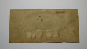 $.25 1863 Montgomery Alabama Obsolete Currency Bank Note Bill AU! Plate D