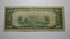 $20 1929 McKees Rocks Pennsylvania PA National Currency Bank Note Bill 5142 Fine