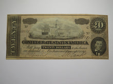 Load image into Gallery viewer, $20 1864 Richmond Virginia Confederate Currency Bank Note Bill RARE T67 VF++