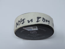 Load image into Gallery viewer, 2022-23 New York Islanders Edmonton Oilers Game Used NHL Puck! Sorokin Shutout