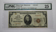 Load image into Gallery viewer, $20 1929 Moose Lake Minnesota MN National Currency Bank Note Bill Ch #12947 VF25