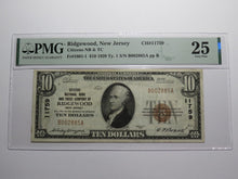Load image into Gallery viewer, $10 1929 Ridgewood New Jersey NJ National Currency Bank Note Bill Ch #11759 VF25