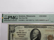 Load image into Gallery viewer, $10 1929 Ironton Minnesota MN National Currency Bank Note Bill Ch. #10382 VF25
