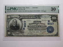 Load image into Gallery viewer, $10 1902 Story City Iowa IA National Currency Bank Note Bill Ch. #9017 VF30 PMG