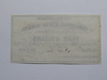 Load image into Gallery viewer, $4 1861 Confederate Bond Coupon Certificate Currency Bank Note Bill UNC