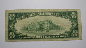 $10 1929 New London Connecticut CT National Currency Bank Note Bill Ch. #1037 VF