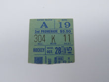 Load image into Gallery viewer, October 28, 1970 New York Rangers Vs. Detroit Red Wings NHL Hockey Ticket Stub