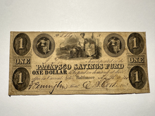 Load image into Gallery viewer, $1 1840 Baltimore Maryland Obsolete Currency Bank Note Bill Patapsco Savings