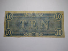 Load image into Gallery viewer, $10 1864 Richmond Virginia VA Confederate Currency Bank Note Bill RARE T68 VF