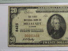 Load image into Gallery viewer, $20 1929 Millstadt Illinois National Currency Bank Note Bill Ch. #8425 VF20 PMG