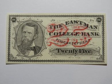$.25 1870's Poughkeepsie New York Obsolete Currency Note Eastman College