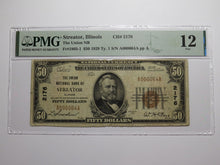Load image into Gallery viewer, $50 1929 Streator Illinois IL National Currency Bank Note Bill Ch. #2176 F12 PMG