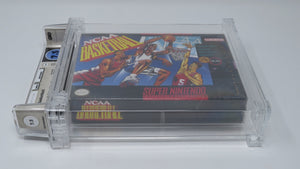 New NCAA Basketball Super Nintendo Factory Sealed Video Game! Wata Graded 7.5 B
