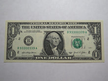 Load image into Gallery viewer, $1 2021 Radar Serial Number Federal Reserve Currency Bank Note Bill UNC 93300339