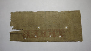 $3 1870's Charleston South Carolina SC Obsolete Currency Bank Note! Rail Road 