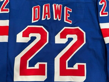 Load image into Gallery viewer, 1999-00 Jason Dawe New York Rangers Game Used Worn NHL Hockey Jersey 2000 Patch