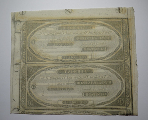 $1 18__ Windsor Vermont VT Obsolete Currency Uncut Bank Sheet Notes Uncirculated