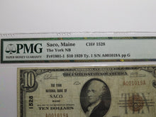 Load image into Gallery viewer, $10 1929 Saco Maine ME National Currency Bank Note Bill Charter #1528 VF25
