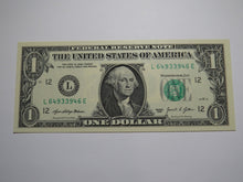 Load image into Gallery viewer, $1 2021 Radar Serial Number Federal Reserve Currency Bank Note Bill UNC 64933946