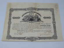Load image into Gallery viewer, $500 1862 Confederate Bond Certificate Currency Bank Note Bill UNC 14&quot; X 10.5&quot;